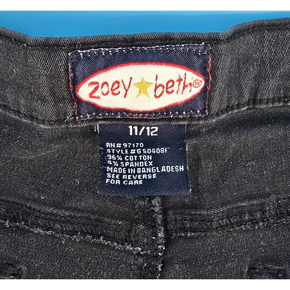 Vtg Y2K Zoey Beth Pants Women Sz 11/12 Black Bootcut Mid 32x29" Work Stretch - Picture 5 of 7